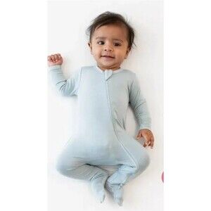 Lot of two Kyte Baby Bamboo Light Blue Footed Sleeper 12-18